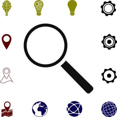 Büyütme cam simgesi