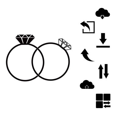 İki yüzük simgesi