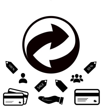 geri dönüşüm basit simgesi