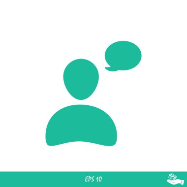 Sohbet basit simgesi