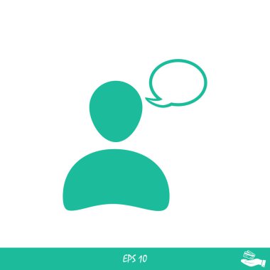 Sohbet basit simgesi