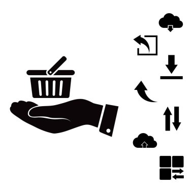 akıllı telefon el simgesi