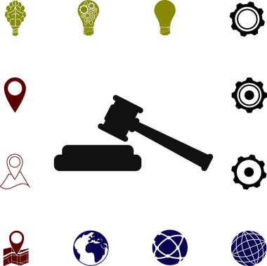  Yargıç tokmak simgesi