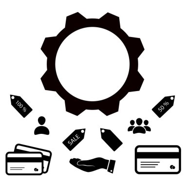 Dişli basit simgesini