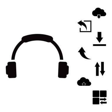 kulaklık basit simgesi