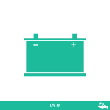 Araba pil simgesi. Vektör 