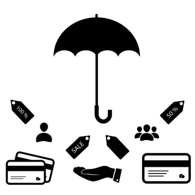 şemsiye web simgesi