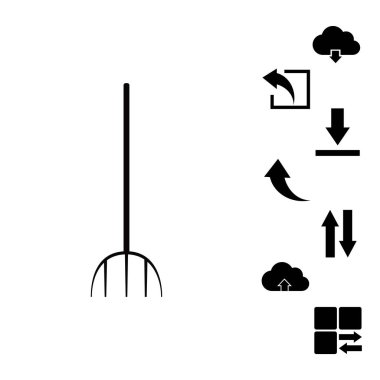 Bahçe çatal simgesi