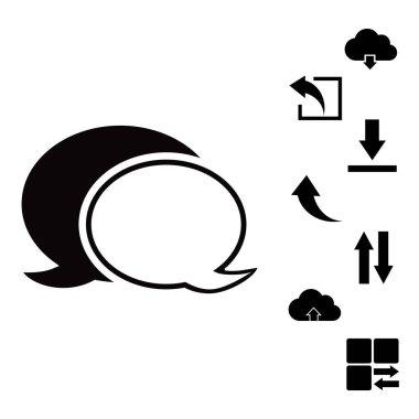 Sohbet basit simgesi