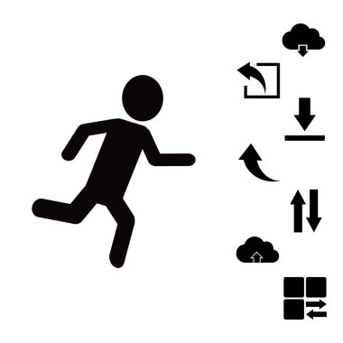 çalışan insan simgesi