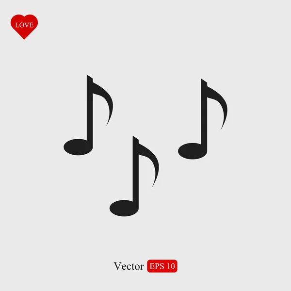 Music notes icon — стоковый вектор