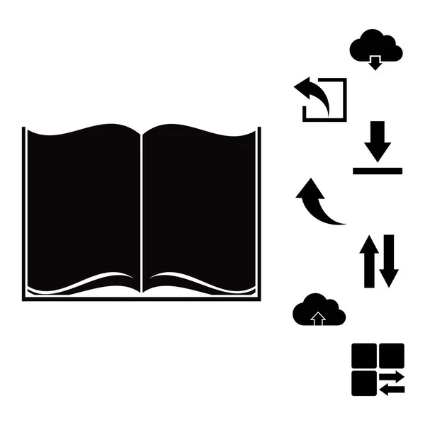 Web boekpictogram — Stockvector