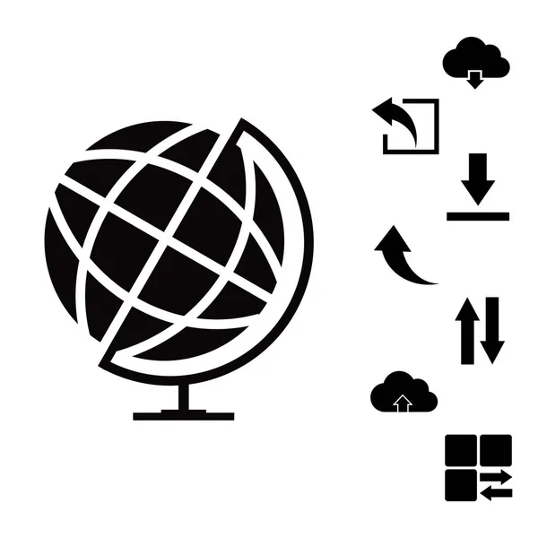 Globe web icon — Stock Vector