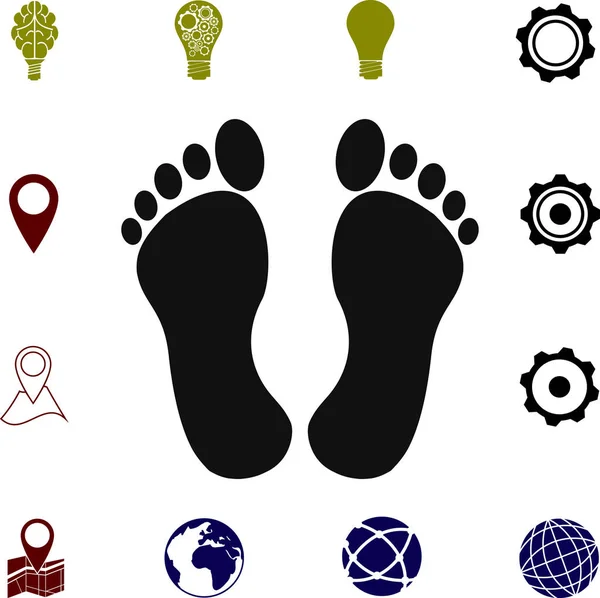 Εικονίδιο web πόδια — Διανυσματικό Αρχείο