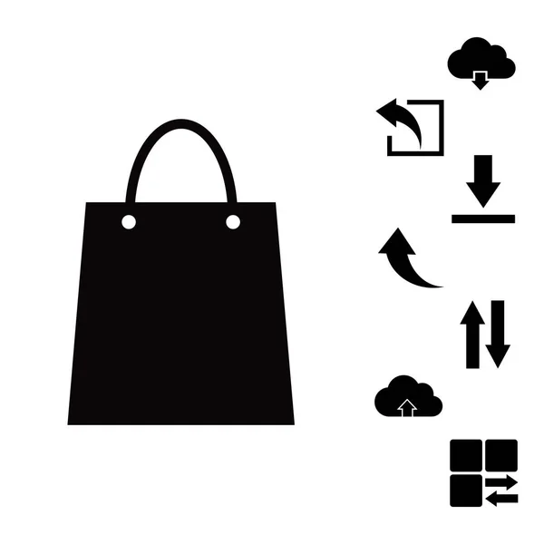 Icono de bolsa de compras — Vector de stock