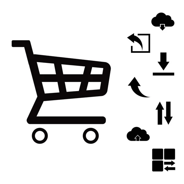 Shopping cart icon — Stock Vector