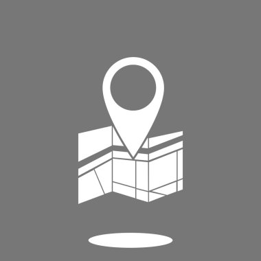 harita simgesi iğne ile