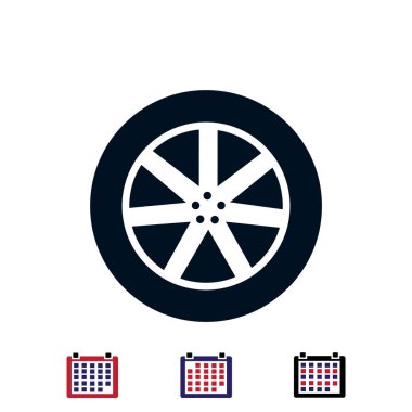  Düz tekerlek simgesi