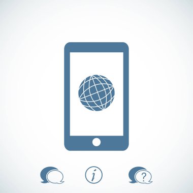 düz Smartphone simgesi