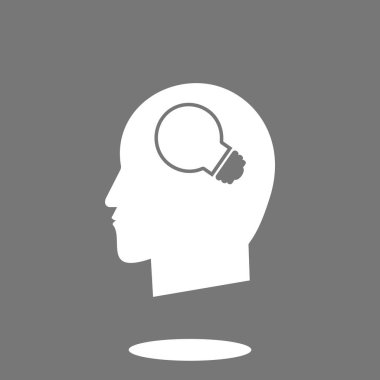 Yaratıcı fikirler ampul simgesi