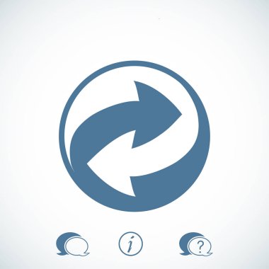 geri dönüşüm işareti simgesi