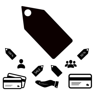 Satılık etiketi simgesi