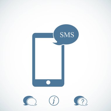 Cep telefonu sms simgesi