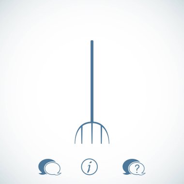 Bahçe çatal simgesi