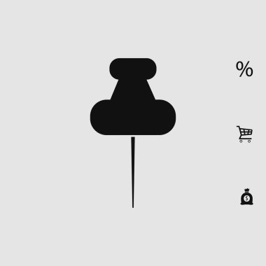 harita simgesi iğne ile