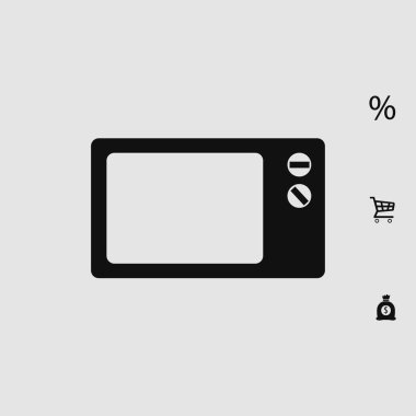 Tasarım mikrodalga simgesinin