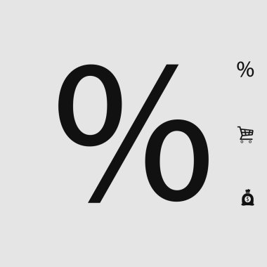 yüzde işareti simgesi