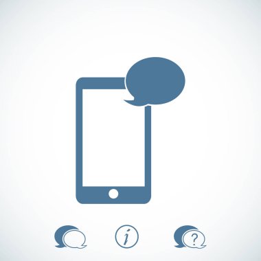 Cep telefonu sms simgesi