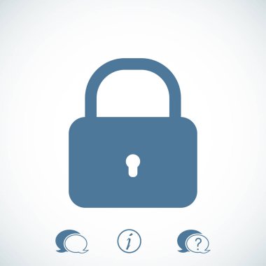 Kilit simgesi tasarım