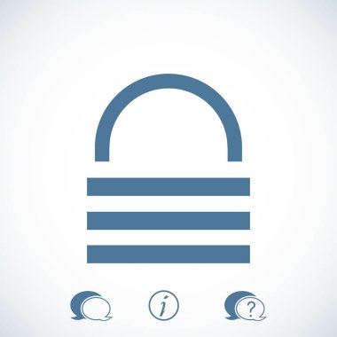 Kilit simgesi tasarım