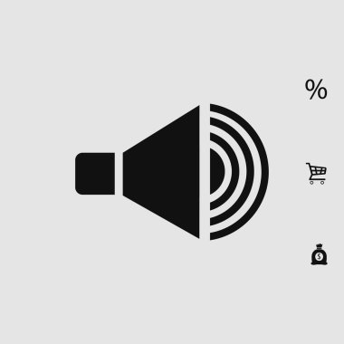 hoparlör işareti simgesi