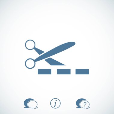 makas işareti simgesi