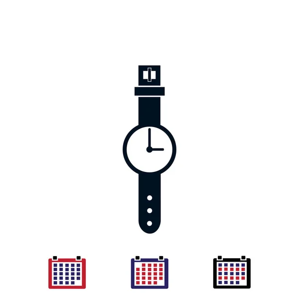 Saat simgesi tasarım — Stok Vektör