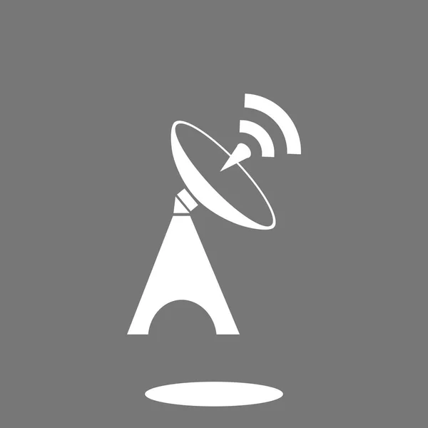 Műholdas antenna ikon — Stock Vector