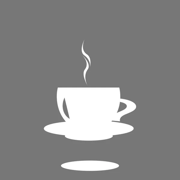 Koffie teken pictogram — Stockvector