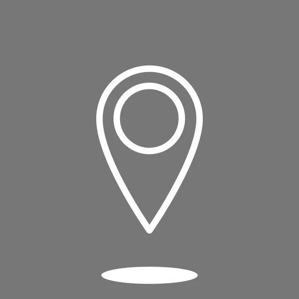 ピンアイコンの地図 — ストックベクタ