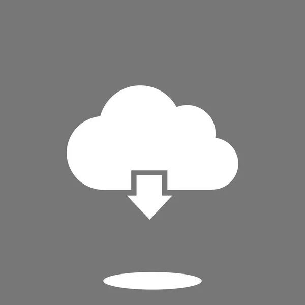 Ícone plano de nuvem — Vetor de Stock
