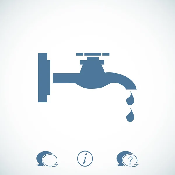 Faucet sign icon — Stock Vector