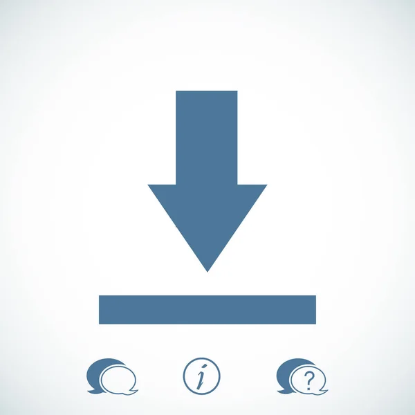 Télécharger icône bouton — Image vectorielle