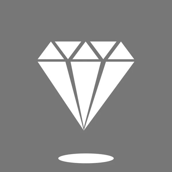 Signo de diamante icono — Vector de stock
