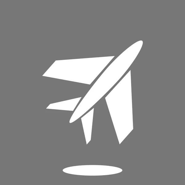Plane flat icon — Stock Vector