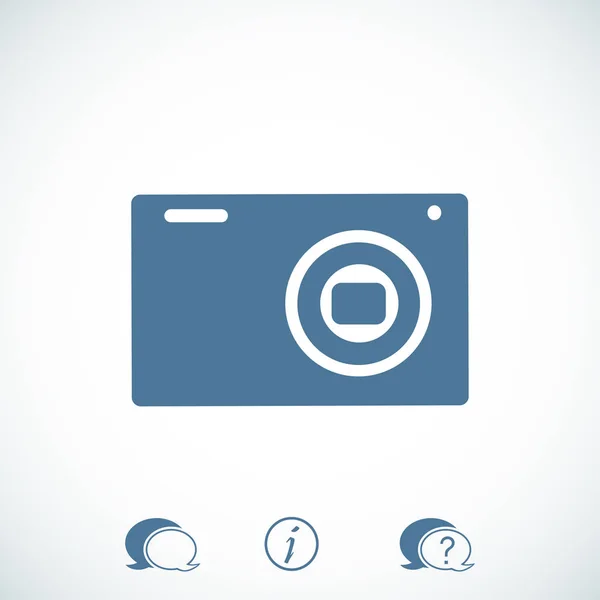 Camera 3d photo  icon — Stock Vector