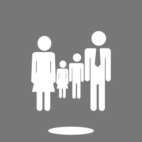 Icône de signe de famille — Image vectorielle