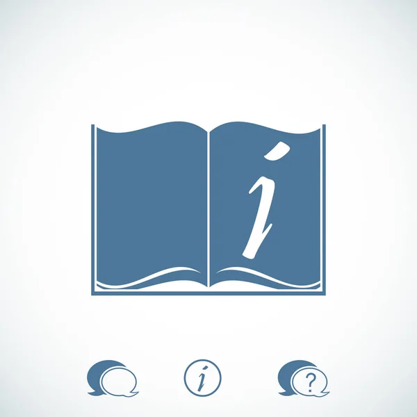 Flat book icon — Stock Vector