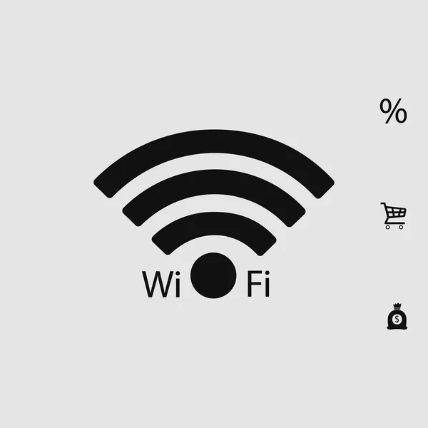 Icono de Wi-Fi plano — Archivo Imágenes Vectoriales