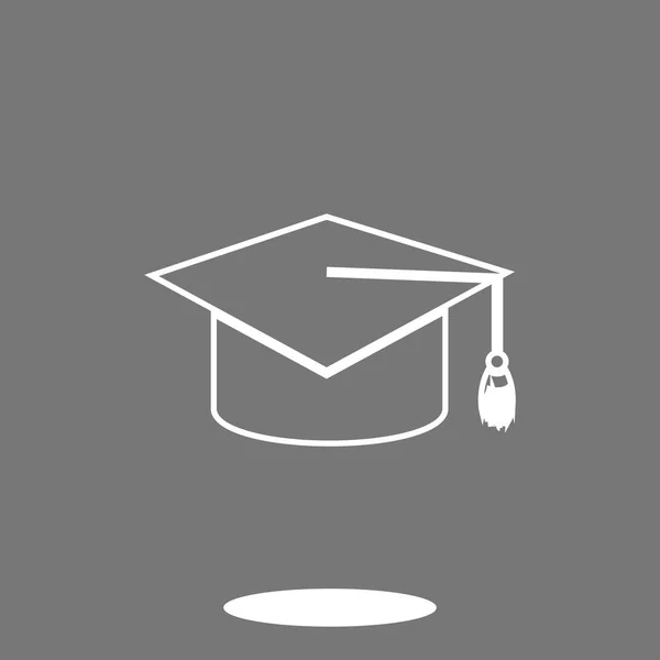 Icono de la tapa de graduación — Vector de stock